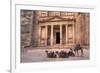 Camels in Front of the Treasury, Petra, Jordan, Middle East-Richard Maschmeyer-Framed Photographic Print