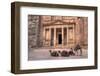 Camels in Front of the Treasury, Petra, Jordan, Middle East-Richard Maschmeyer-Framed Photographic Print