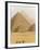 Camels Pass in Front of the Pyramids at Giza, Egypt-Julian Love-Framed Photographic Print