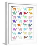 Camels Pattern-Miguel Balbás-Framed Giclee Print