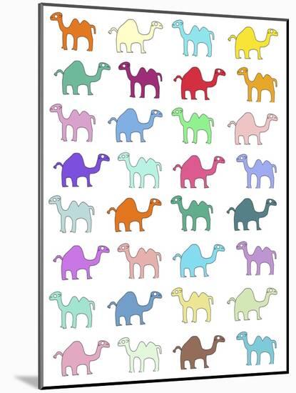 Camels Pattern-Miguel Balbás-Mounted Giclee Print