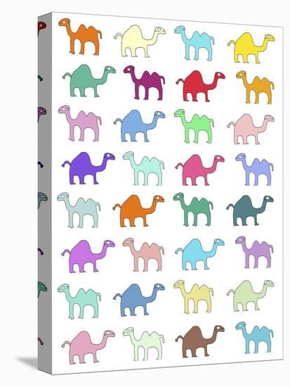 Camels Pattern-Miguel Balbás-Stretched Canvas