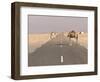 Camels Standing on the Road Between Nouadhibou and Nouakchott, Mauritania, Africa-Michael Runkel-Framed Photographic Print