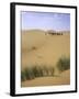 Camels Walking in Desert, Morocco-Michael Brown-Framed Photographic Print