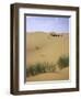 Camels Walking in Desert, Morocco-Michael Brown-Framed Photographic Print