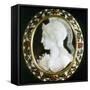 Cameo of Minerva, Roman Goddess of Wisdom-null-Framed Stretched Canvas