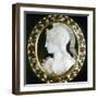 Cameo of Minerva, Roman Goddess of Wisdom-null-Framed Photographic Print