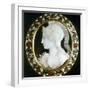 Cameo of Minerva, Roman Goddess of Wisdom-null-Framed Photographic Print