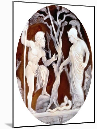Cameo of Poseidon and Athena Competing for Dominion over Attica, 1st Century BC-null-Mounted Giclee Print
