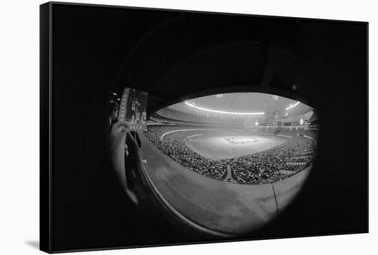 Camera Eye View of Houston Astrodome-null-Framed Stretched Canvas