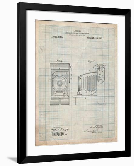 Camera Film Winding Patent Print-Cole Borders-Framed Art Print