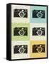 Camera Grid Poster-NaxArt-Framed Stretched Canvas