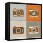 Camera Icons-YasnaTen-Framed Stretched Canvas