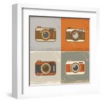 Camera Icons-YasnaTen-Framed Art Print