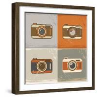 Camera Icons-YasnaTen-Framed Art Print