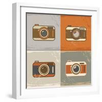 Camera Icons-YasnaTen-Framed Art Print