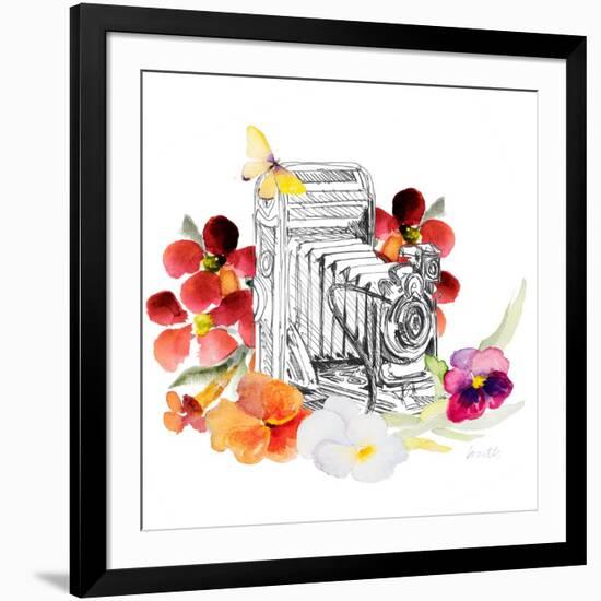 Camera Sketch on Fall Floral I-Lanie Loreth-Framed Art Print