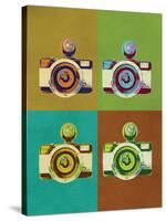 Camera Vintage Style Pop Art Poster-null-Stretched Canvas
