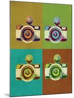 Camera Vintage Style Pop Art Poster-null-Mounted Poster