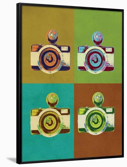 Camera Vintage Style Pop Art Poster-null-Framed Poster