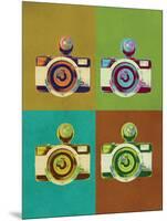 Camera Vintage Style Pop Art Poster-null-Mounted Poster