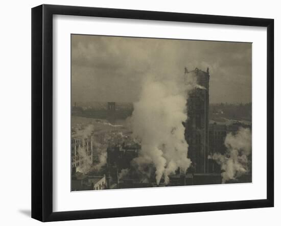 Camera Work Oct.1908: over the House-Tops New York-William E. Wilmerding-Framed Giclee Print