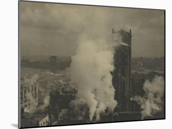 Camera Work Oct.1908: over the House-Tops New York-William E. Wilmerding-Mounted Giclee Print