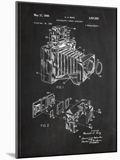 Camera-Patent-Mounted Art Print