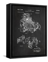 Camera-Patent-Framed Stretched Canvas
