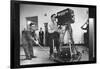 Cameraman Nick Luppino Honing in TV Camera During 1st Broadcast at Newly Opened WICV-TV Station-Ralph Morse-Framed Photographic Print