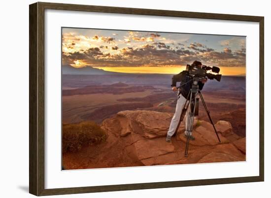 Cameraman-Peter Kunasz-Framed Photographic Print