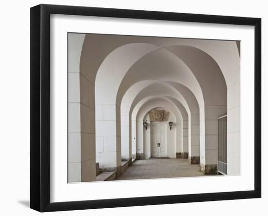 Cameron Gallery, Pushkin-Tsarskoye Selo, Saint Petersburg, Russia-Walter Bibikow-Framed Premium Photographic Print