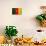 Cameroon Flag Design with Wood Patterning - Flags of the World Series-Philippe Hugonnard-Art Print displayed on a wall