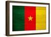 Cameroon Flag Design with Wood Patterning - Flags of the World Series-Philippe Hugonnard-Framed Art Print