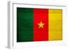 Cameroon Flag Design with Wood Patterning - Flags of the World Series-Philippe Hugonnard-Framed Art Print