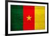 Cameroon Flag Design with Wood Patterning - Flags of the World Series-Philippe Hugonnard-Framed Art Print