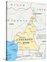 Cameroon Political Map-Peter Hermes Furian-Stretched Canvas