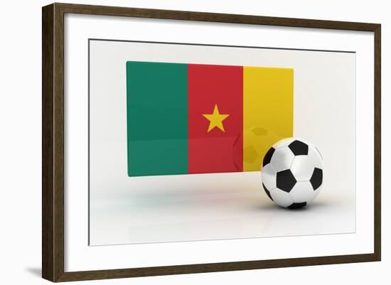 Cameroon Soccer-badboo-Framed Art Print