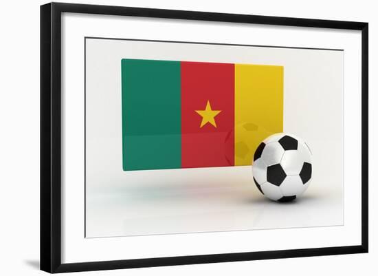 Cameroon Soccer-badboo-Framed Art Print