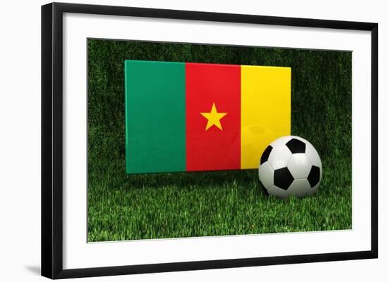 Cameroon Soccer-badboo-Framed Art Print