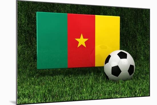 Cameroon Soccer-badboo-Mounted Art Print