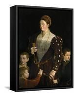 Camilla Gonzaga, Countess of San Segundo, and Her Sons, 1535-1537-Parmigianino-Framed Stretched Canvas