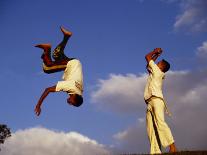 Two Boys Practice Capoeira, the Brazilian Martial Art-Camilla Watson-Photographic Print