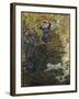 Camille and Jean in the Garden at Argenteuil-Claude Monet-Framed Giclee Print