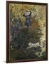 Camille and Jean in the Garden at Argenteuil-Claude Monet-Framed Giclee Print