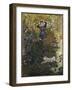 Camille and Jean in the Garden at Argenteuil-Claude Monet-Framed Giclee Print