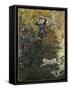 Camille and Jean in the Garden at Argenteuil-Claude Monet-Framed Stretched Canvas