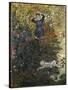 Camille and Jean in the Garden at Argenteuil-Claude Monet-Stretched Canvas