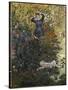 Camille and Jean in the Garden at Argenteuil-Claude Monet-Stretched Canvas