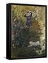 Camille and Jean in the Garden at Argenteuil-Claude Monet-Framed Stretched Canvas